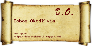 Dobos Oktávia névjegykártya