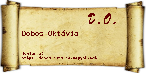 Dobos Oktávia névjegykártya