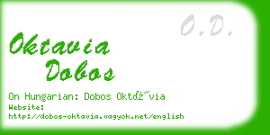 oktavia dobos business card